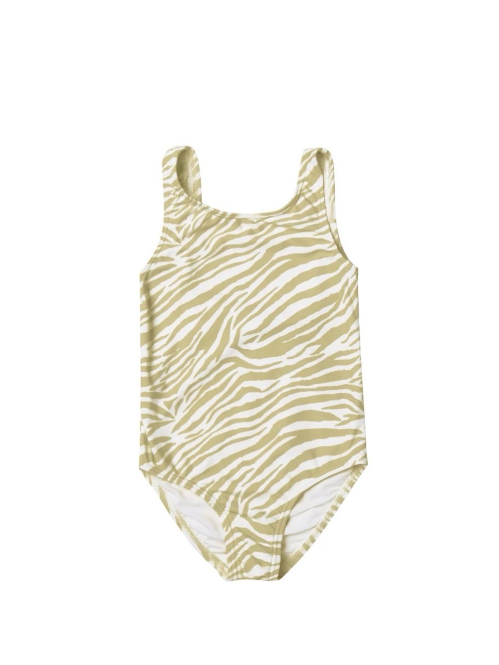 NWT Rylee and Cru Olive Zebra-Print One-Piece Swimsuit